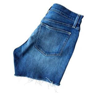 J.Crew Re-Imagined Denim Cutoff Shorts Raw Hem Dark Wash Women’s Size 28
